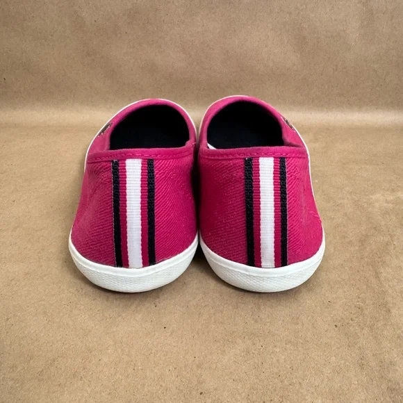 Lacoste Sport Marthe Pink Canvas Slip On Flat Shoe. Size 7.5 - Picture 4 of 6
